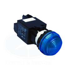 Đèn báo Idec loại vòm YW1P Ø 22mm, màu xanh dương