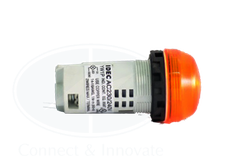 Đèn báo Idec loại vòm, unibody YW1P Ø 22mm, màu hổ phách