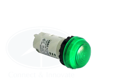 Đèn báo Idec loại vòm, unibody YW1P Ø 22mm, màu xanh lá