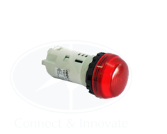 Đèn báo Idec loại vòm, unibody YW1P Ø 22mm, màu đỏ