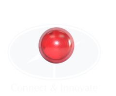 Đèn báo Idec loại vòm, unibody YW1P Ø 22mm, màu đỏ