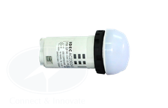 Đèn báo Idec loại vòm, unibody YW1P Ø 22mm, màu trắng