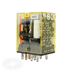 Relay Idec RU4S-A24 6A 14 chân dẹp có đèn 24VAC xuất xứ Nhật