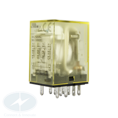 Relay Idec RN4S-NL-A24 3A 14 chân dẹp có đèn 24VAC