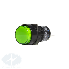 Đèn báo Idec loại tròn AL6M Ø 16mm, 24V AC/DC, màu xanh lá