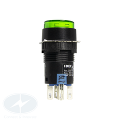Đèn báo Idec loại tròn AL6M Ø 16mm, 24V AC/DC, màu xanh lá