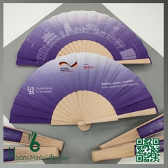 QUẠT VẢI NAN TRE CẦM TAY - KHÁCH HÀNG GIZ