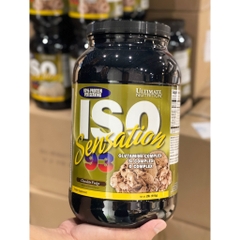 Whey Protein tăng cơ giảm mỡ Iso Sensation 93 Ultimate Nutrition - Whey Isolate tăng trưởng cơ nạc giảm mỡ (Hũ 910g)