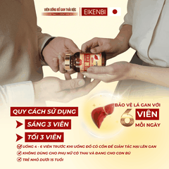 Viên Uống Bổ Gan Thải Độc Liver Extract+ Ornithine Ex 1400 Eikenbi [180 Viên]
