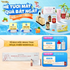 Nước Uống Nhau Thai Ngựa Chiến Mongolia Placenta Liquid Eikenbi [Hộp 30 ống 10ml]