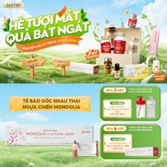Nước Uống Nhau Thai Ngựa Chiến Mongolia Placenta Liquid Eikenbi [Hộp 30 ống 10ml]