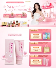 Kem Kích Trắng Body Nâng Tone Glow X3 Eikenbi [Tuýp 200gr]