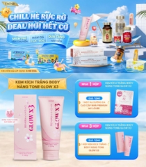Kem Kích Trắng Body Nâng Tone Glow X3 Eikenbi [Tuýp 200gr]
