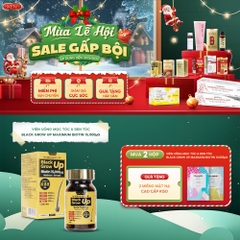 Viên Uống Mọc Tóc & Đen Tóc Black Grow Up Maximum Biotin 15,000µg (Hộp 60 viên)