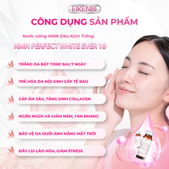 Nước Uống NMN Siêu Kích Trắng - NMN Perfect White Ever 18 [Hộp 10 chai x 30ml]