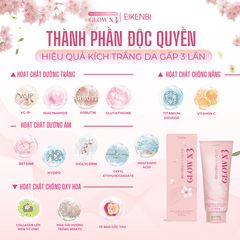 Kem Kích Trắng Body Nâng Tone Glow X3 Eikenbi [Tuýp 200gr]
