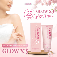 Kem Kích Trắng Body Nâng Tone Glow X3 Eikenbi [Tuýp 200gr]