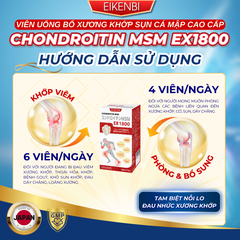 Viên Uống Bổ Xương Khớp Sụn Cá Mập Cao Cấp Chondroitin MSM EX1800 [180 viên]