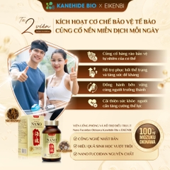Viên Uống Phòng & Hỗ Trợ Điều Trị Ung Thư Nano Fucoidan Okinawa Kanehide Bio x Eikenbi (Hộp 120 viên)