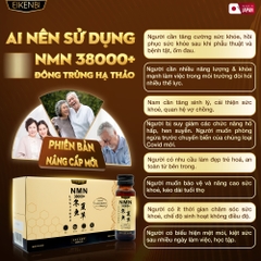 Nước Uống NMN Đông Trùng Hạ Thảo 38000+ Eikenbi [Hộp 10 chai]