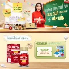 Viên Uống Dầu Nhuyễn Thể Siêu Omega - 3 Krill Oil Eikenbi [Hộp 60 viên]