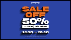 CHƯƠNG TRÌNH SALE OF 50% TOÀN BỘ CỬA HÀNG