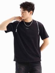 Áo Thun Ngắn Relaxed Zipper