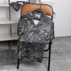 Sơ Mi Tay Ngắn Fapas Relaxed Brocade