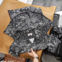 Sơ Mi Tay Ngắn Fapas Relaxed Brocade