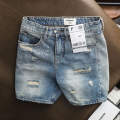 Quần Shorts Jean Relaxed Destroy