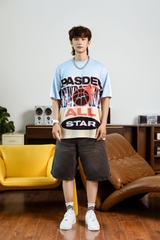 Áo Thun Ngắn Mesh Relaxed Fire