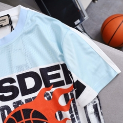 Áo Thun Ngắn Mesh Relaxed Fire