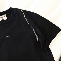 Áo Thun Ngắn Relaxed Zipper