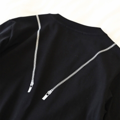 Áo Thun Ngắn Relaxed Zipper