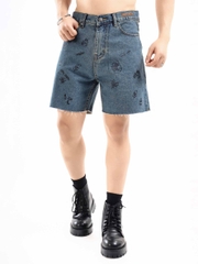 Quần Shorts Jean Relaxed Measure
