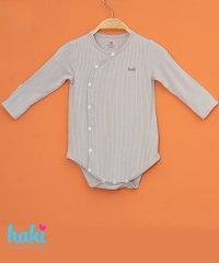 Bodysuits dài tay cài lệch vải gỗ sồi cao cấp BM021