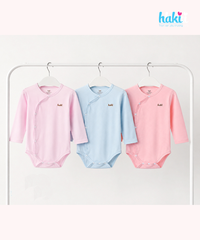 Bodysuits dài tay cài lệch vải tre cao cấp BB021