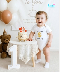 Bodysuit cộc tay vai chồm cho bé BC006