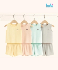 Bộ sát nách vải gỗ sồi cao cấp BM005