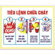 Tiêu lệnh nội quy chữa cháy