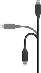 Dây cáp USB-A to Lightning ABS, Bộ sạc được chứng nhận MFi cho Apple iPhone, iPad, Đen - Hàng Chính Hãng