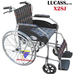 Xe lăn có phanh Lucass X28J màu xanh vàng