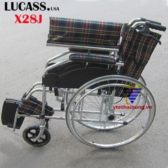 Xe lăn có phanh Lucass X28J màu xanh vàng