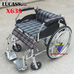 Xe lăn siêu nhẹ cho người nhỏ nhẹ và đi du lịch Lucass X63A