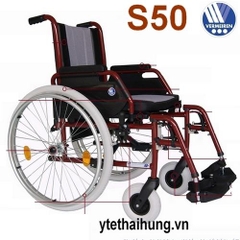 Xe lăn Bỉ Vermeiren Jazz S50 đỏ