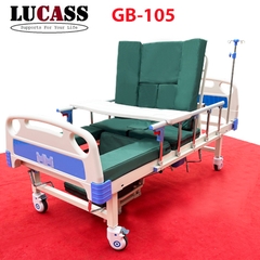 Giường y tế đa chức năng 3 tay quay 1 cần gạt Lucass GB-105