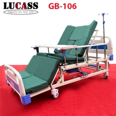 Giường y tế đa chức năng 3 tay quay 1 cần gạt bô Lucass GB-106