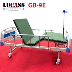 Giường y tế 2 tay quay Lucass GB-9E nâng đầu và chân