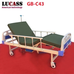 Giường y tế 3 tay quay Lucass GB-C43 (GB-3A) có bô vệ sinh