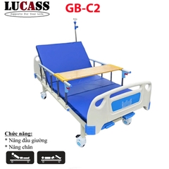 Giường y tế 2 tay quay Lucass GB-C2 (GB-2A)